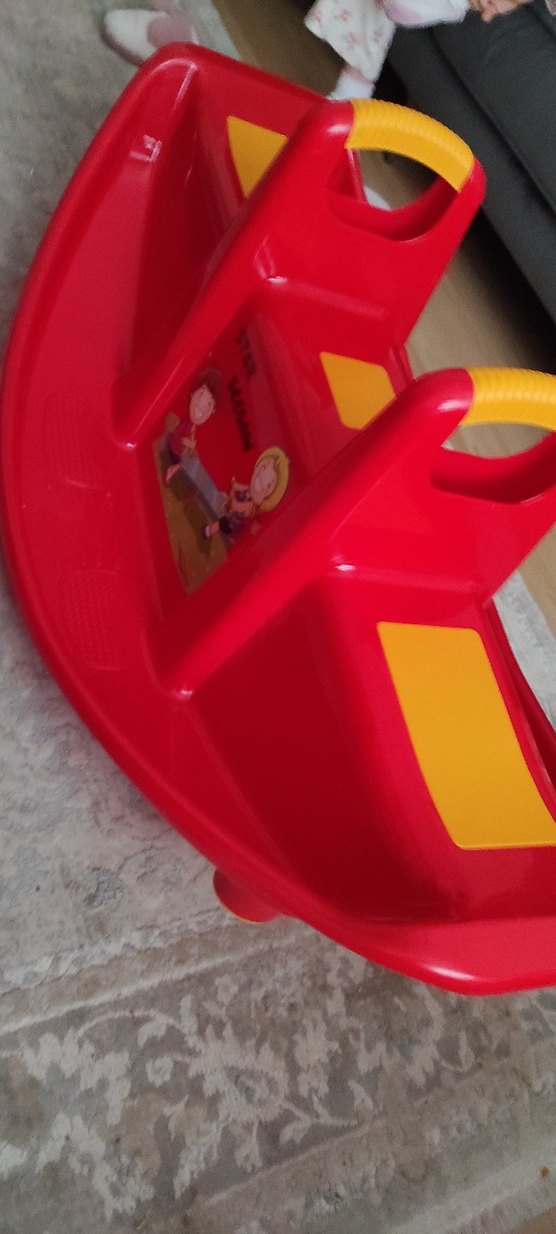 Çocuklar için Kırmızı Kaydırak ve tahterevalli seti - Görsel 5