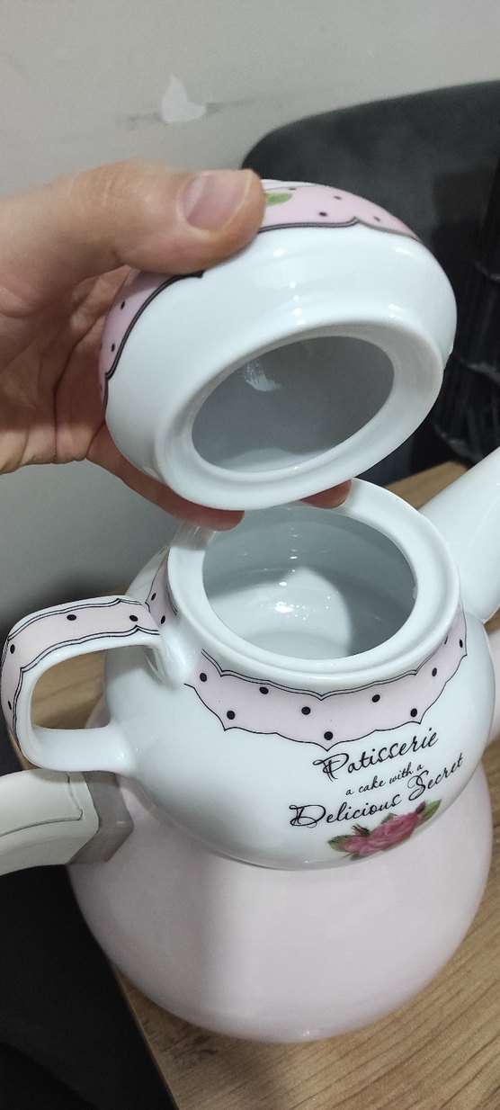 Bernardo porselen demlik - Görsel 3