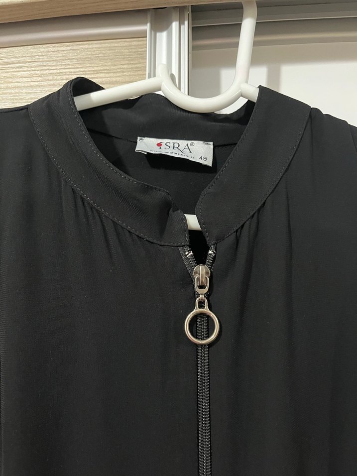 Nakış Detaylı Siyah Uzun Goth Elbise - Görsel 2