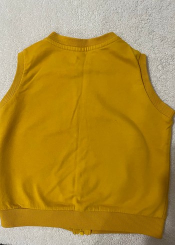 Erkek Çocuk Sarı Fermuarlı Yelek - Görsel 2