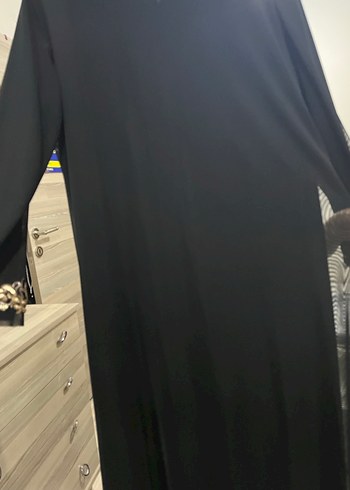 Siyah Nakışlı Püsküllü Uzun Kadın Elbise şükran marka - Görsel 5