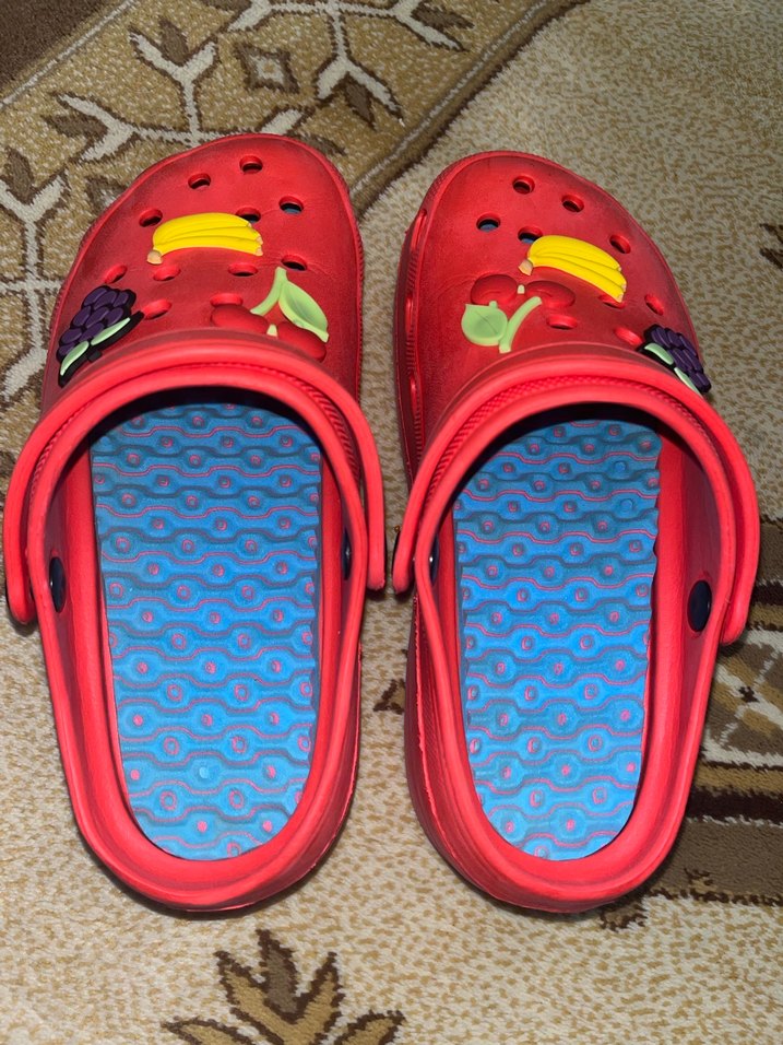 Kadın Renkli Velcro Bantlı Terlik - Görsel 4