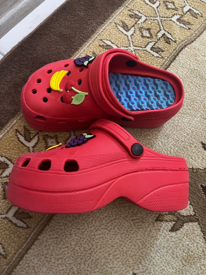 Kadın Renkli Velcro Bantlı Terlik - Görsel 2