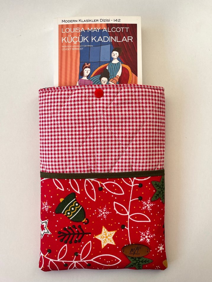 Yılbaşı çanları kitap kılıfı - Görsel 3