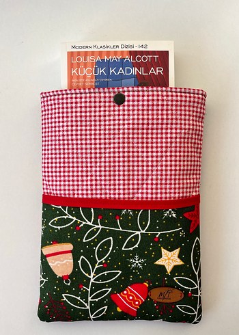 Yılbaşı çanları kitap kılıfı - Görsel 3