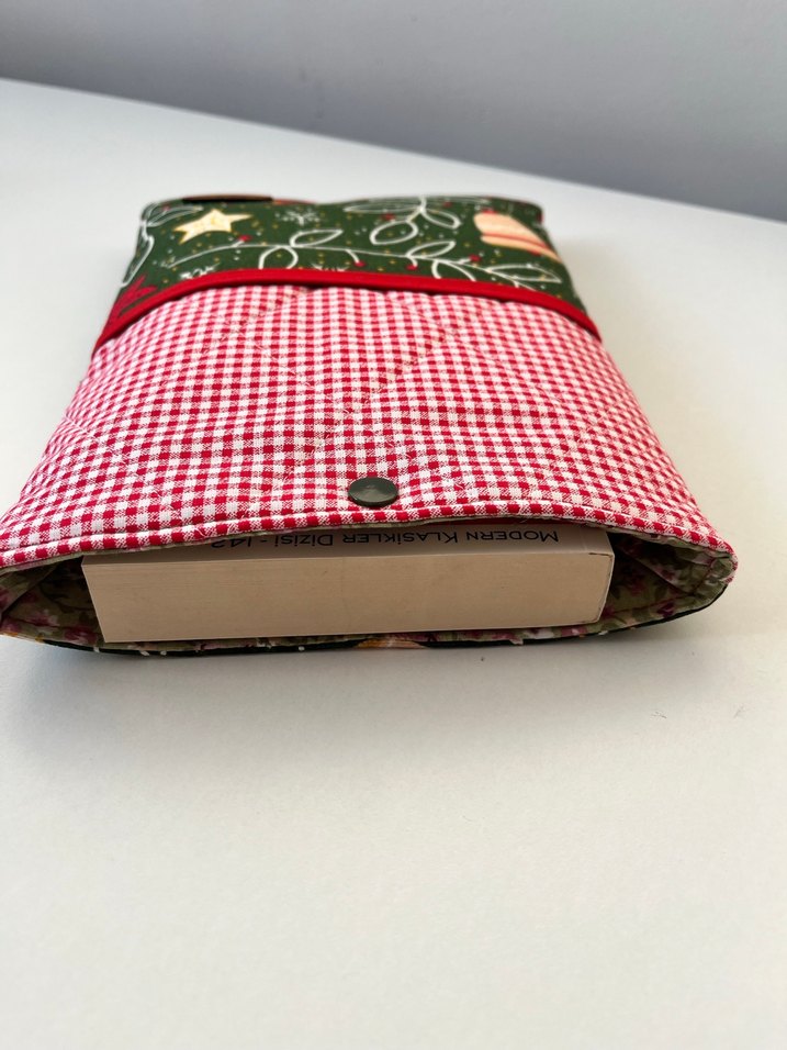 Yılbaşı çanları kitap kılıfı - Görsel 2