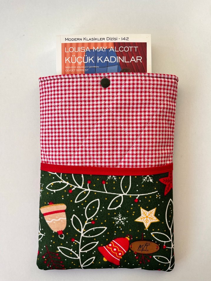 Yılbaşı çanları kitap kılıfı - Görsel 3