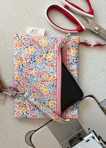 Renkli Baskılı Fermuarlı Kadın cüzdan - Görsel 2