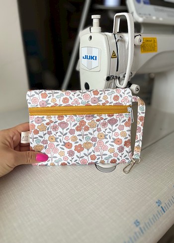 Çiçek Desenli Fermuarlı Kadın Cüzdan - Görsel 2