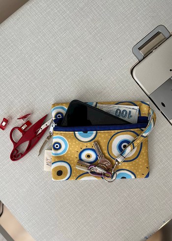 Bohem Tarzda Nazarlık Desenli El Yapımı Cüzdanlar - Görsel 3