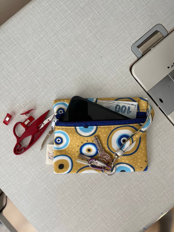 Bohem Tarzda Nazarlık Desenli El Yapımı Cüzdanlar - Görsel 3