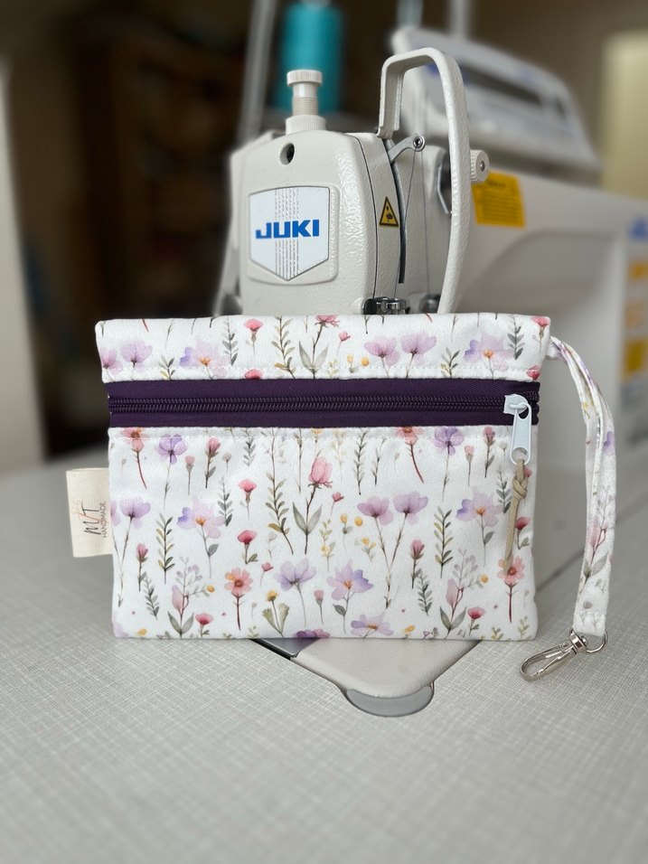 Bohem Tarzı Fermuarlı Mor Telefon Kılıfı - Görsel 2