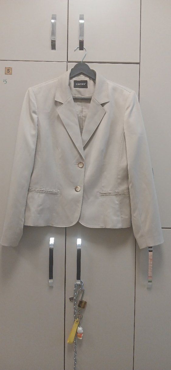 Bej Düğmeli Blazer Ceket - Görsel 2