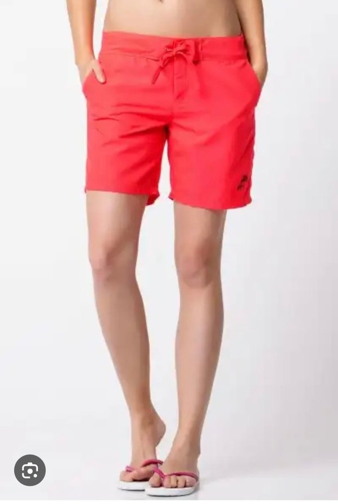 Kırmızı Mini kadın Deniz Şortu - Görsel 2