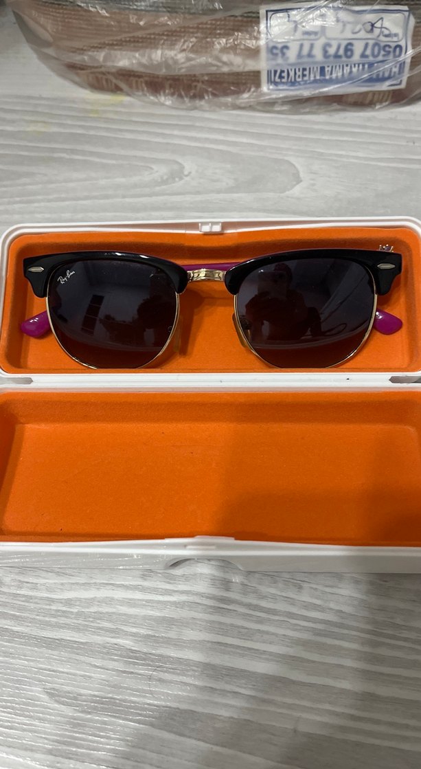 Kadın Mor Parlak Gözlük - Retro Tarz - Görsel 2