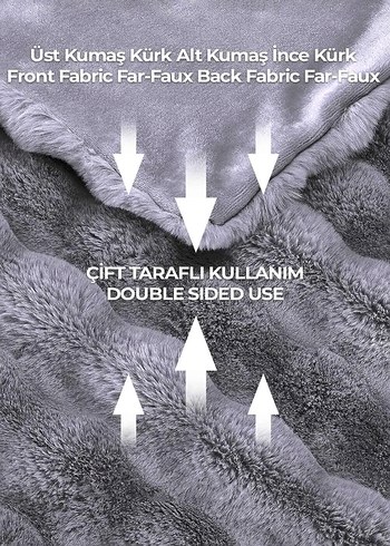 Merinos Diamond Serisi Gri Kareli Yumuşak Set - Görsel 3