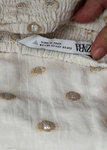 xs Beden Zara Beyaz alt-üst takım