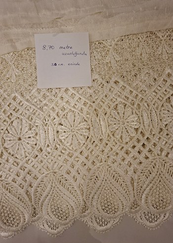 Fransız Tül Perde Güpürü - Görsel 3