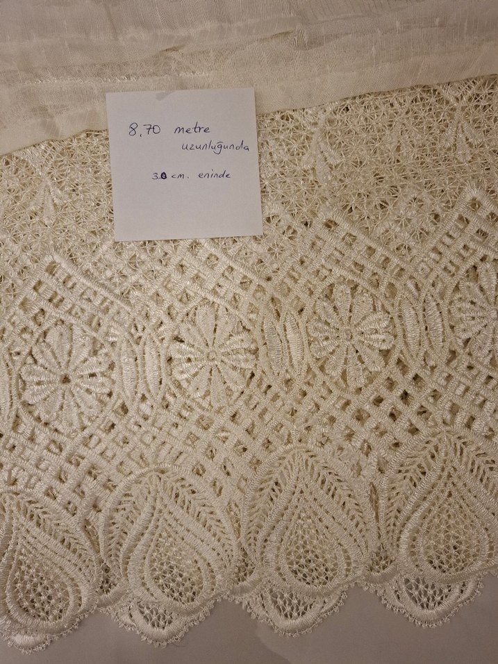 Fransız Tül Perde Güpürü - Görsel 3