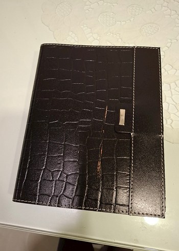 Siyah deri detaylı hesap makinalı spiralli eski tarihli Ajanda - Görsel 7