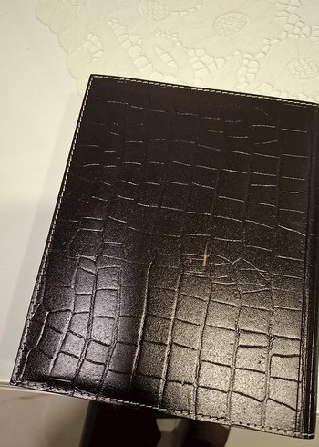 Siyah deri detaylı hesap makinalı spiralli eski tarihli Ajanda - Görsel 8