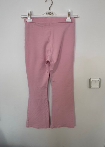 Pembe Midi Çocuk Kumaş Pantolon - Görsel 2
