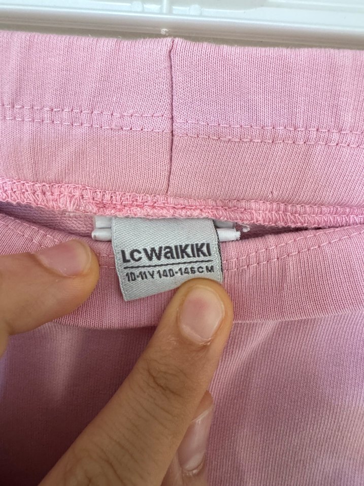 Pembe Midi Çocuk Kumaş Pantolon - Görsel 3