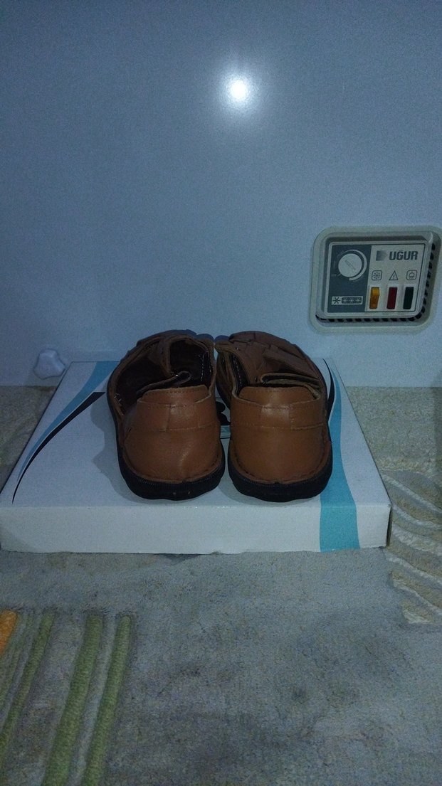 Kahverengi Deri Tokalı Erkek Sandalet - Görsel 3