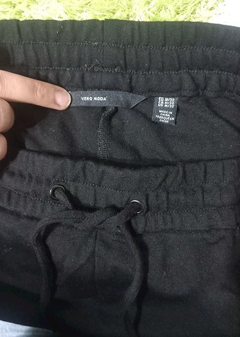 Püsküllü Siyah Salaş Kumaş eşofman - Görsel 6