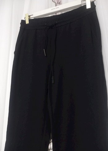 Püsküllü Siyah Salaş Kumaş eşofman - Görsel 2