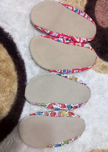 Renkli Kız Çocuk Sıcak patikler - Görsel 3