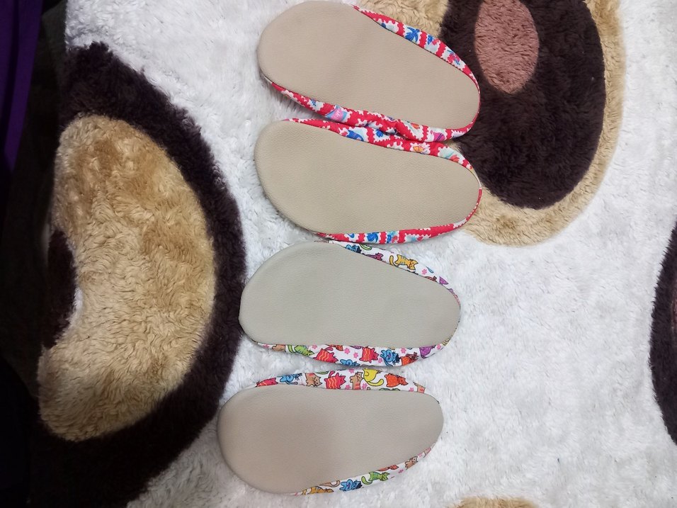 Renkli Kız Çocuk Sıcak patikler - Görsel 3