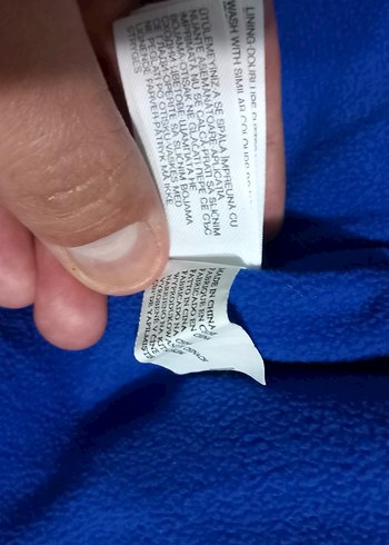 Kapüşonlu Nakışlı Erkek Çocuk Mavi Ceket - Görsel 6