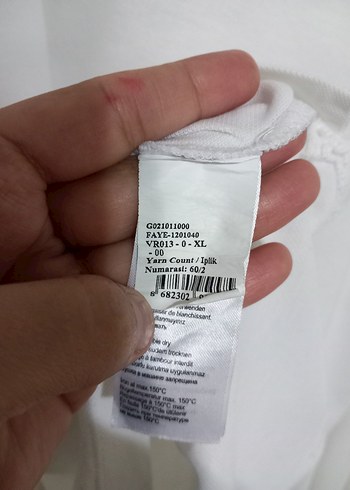 Erkek Beyaz Pamuklu Polo Tişört - Görsel 6