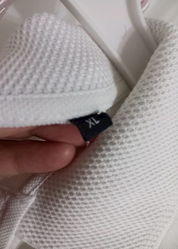 Erkek Beyaz Pamuklu Polo Tişört - Görsel 5