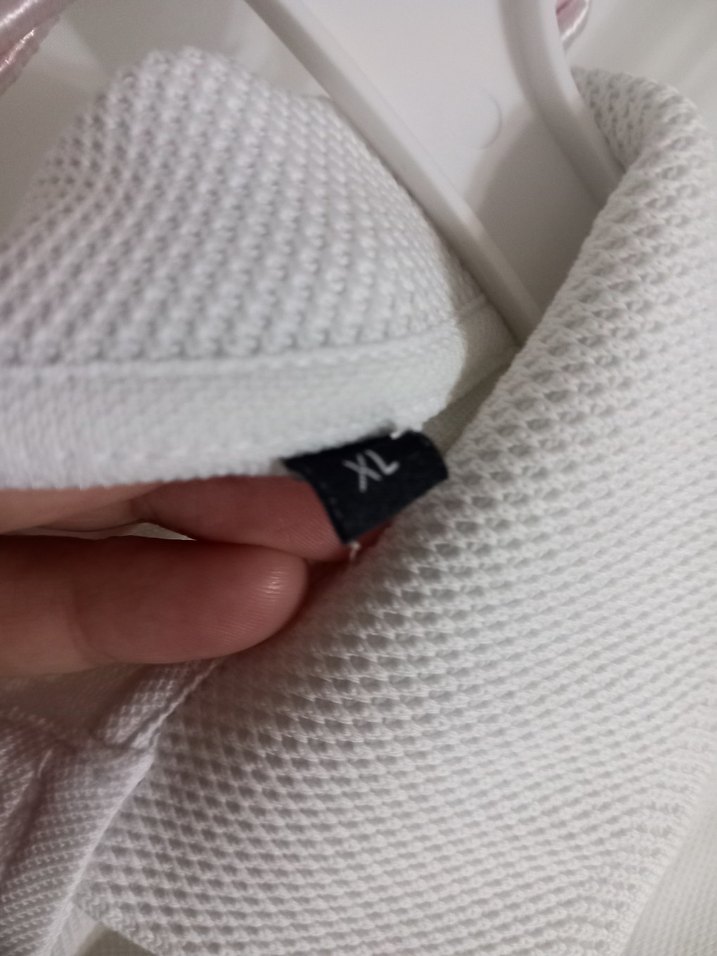 Erkek Beyaz Pamuklu Polo Tişört - Görsel 5