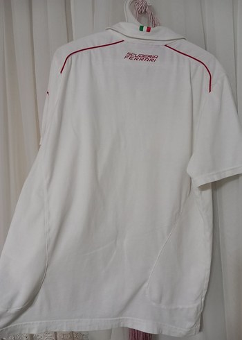 Erkek Beyaz Kısa Kollu Polo Yaka Tişört - Görsel 5