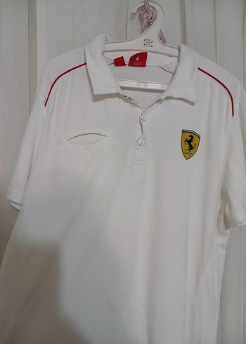 Erkek Beyaz Kısa Kollu Polo Yaka Tişört - Görsel 2