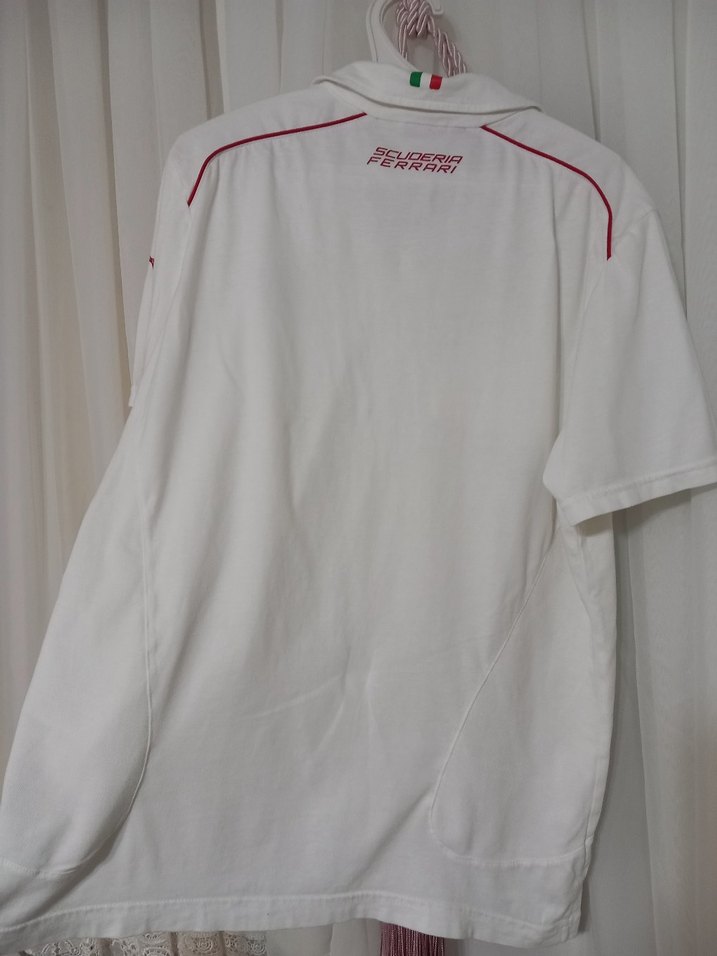 Erkek Beyaz Kısa Kollu Polo Yaka Tişört - Görsel 5