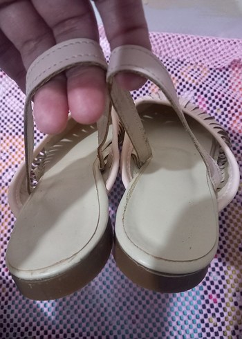 Pudra Pileli Blok Topuklu Kadın Ayakkabı - Görsel 3