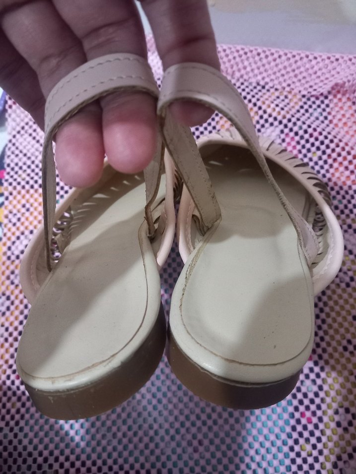 Pudra Pileli Blok Topuklu Kadın Ayakkabı - Görsel 3