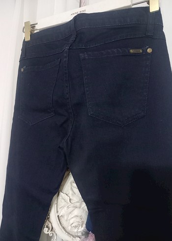 Lacivert Kadın Regular  jeans Pantolon - Görsel 4