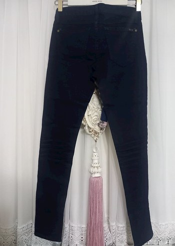 Lacivert Kadın Regular  jeans Pantolon - Görsel 3