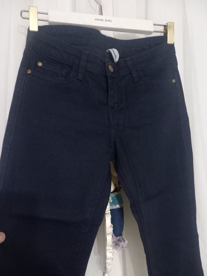 Lacivert Kadın Regular  jeans Pantolon - Görsel 2