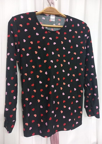 Uzun Kollu Desenli Kadın Pijama Takımı - Görsel 2