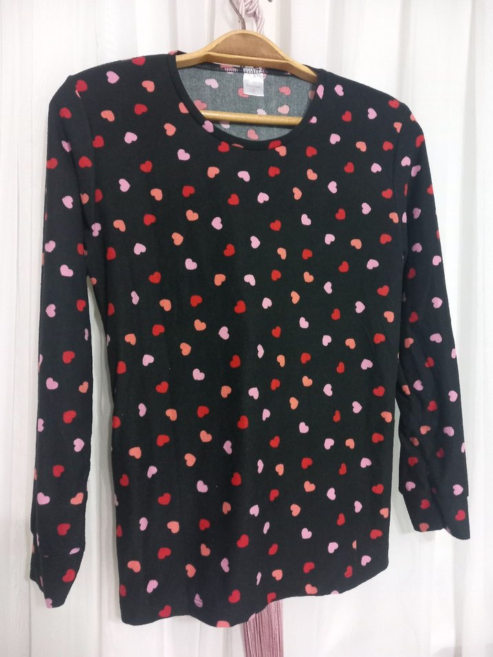 Uzun Kollu Desenli Kadın Pijama Takımı - Görsel 2