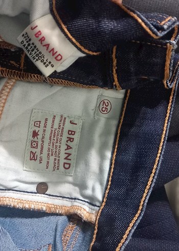 Kemerli Lacivert Kadın Normal Boy Kot Pantolon - Görsel 5