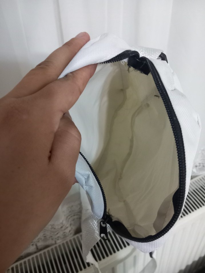 Beyaz Minimalist kadın Omuz Çantası - Görsel 4