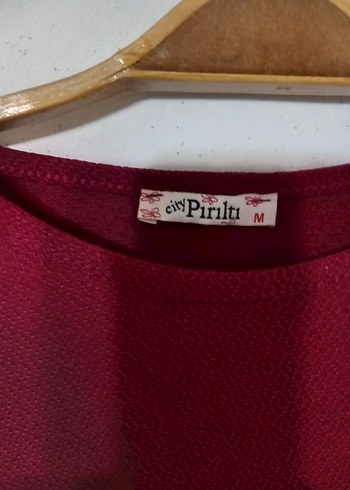 Bordo Dantel Detaylı Bohem Kadın Bluz - Görsel 4