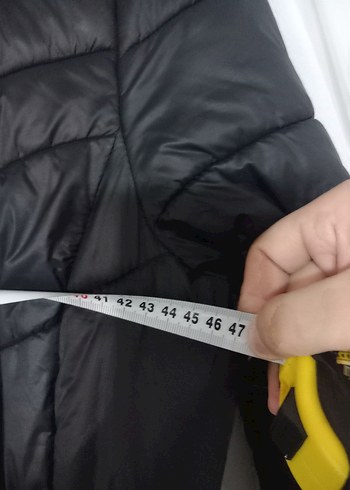 Kemerli Siyah Kadın Uzun Kış Montu - Görsel 8